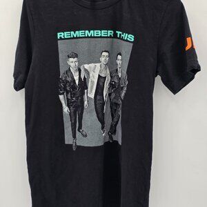 Jonas Brothers Remember This Tour 2021 Graphic Band Tee Bella Canvas Black‎ M